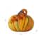 Glitzhome® Short Glass Pumpkin, Multicolor Stripes